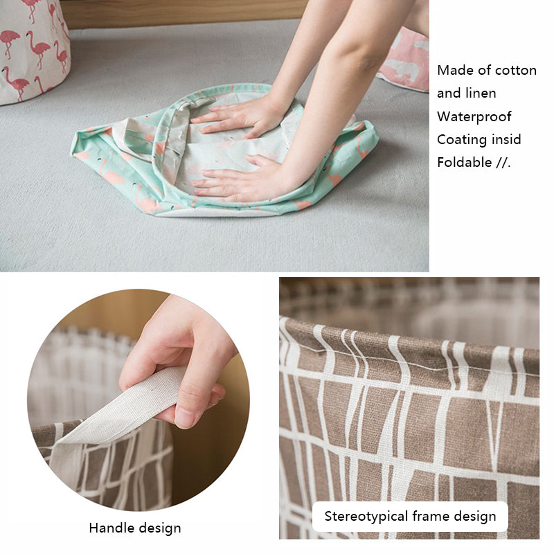 Grey Square Laundry Basket Laundry Baskets Singapore LuluHome SG