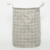 Grey Square Laundry Basket