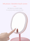 LULUHOME Intelligent Makeup Mirror LED Portable Folding Light Mirror Light Adjustable Mirror