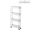 LULUHOME 2/3/4 Layers Storage Rack Fridge Side Shelf Organizer Slim Space Saving Kitchen Bathroom