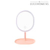 LULUHOME Intelligent Makeup Mirror LED Portable Folding Light Mirror Light Adjustable Mirror