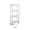 LULUHOME 2/3/4 Layers Storage Rack Fridge Side Shelf Organizer Slim Space Saving Kitchen Bathroom